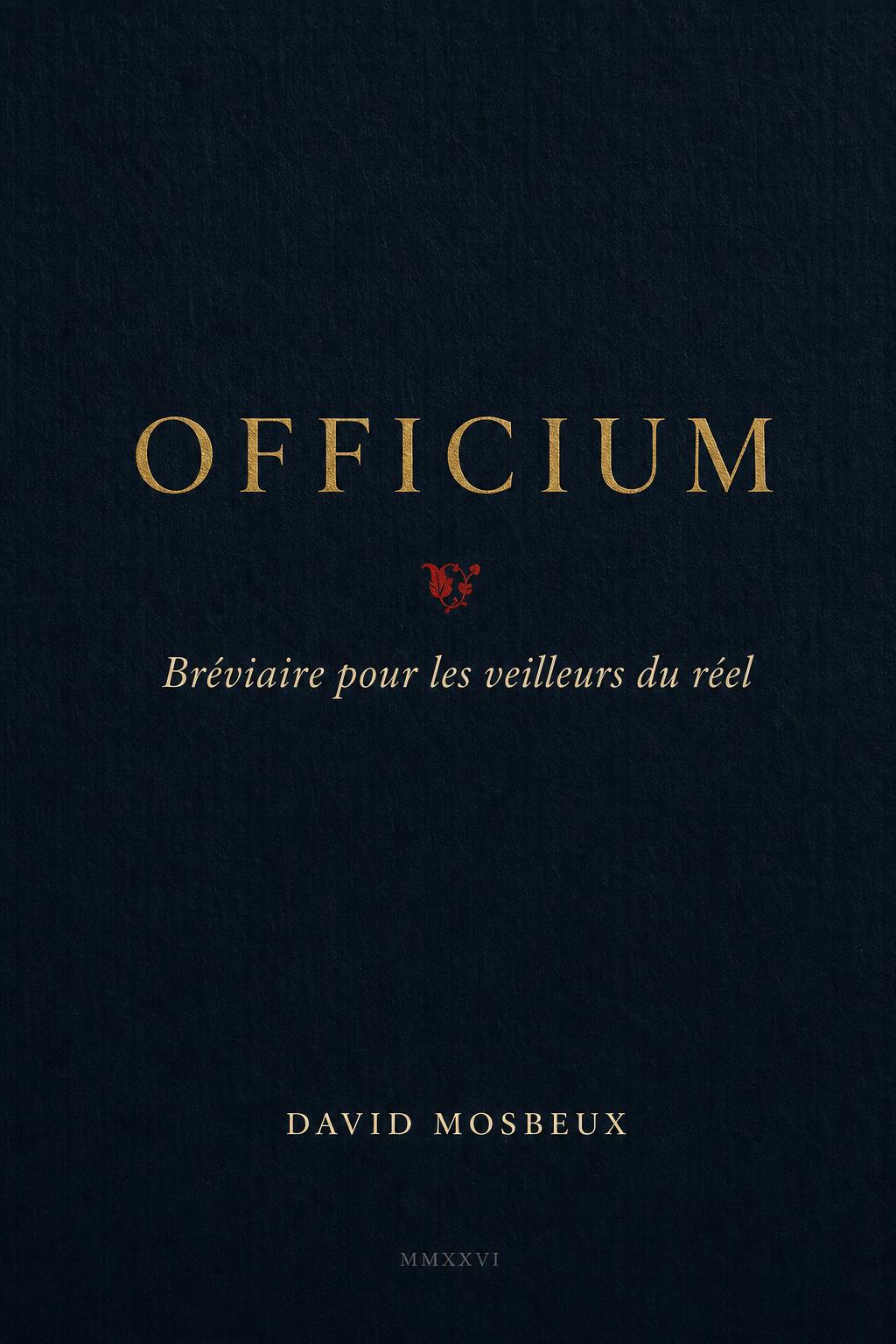 Couverture — Officium — Bréviaire pour les veilleurs du réel